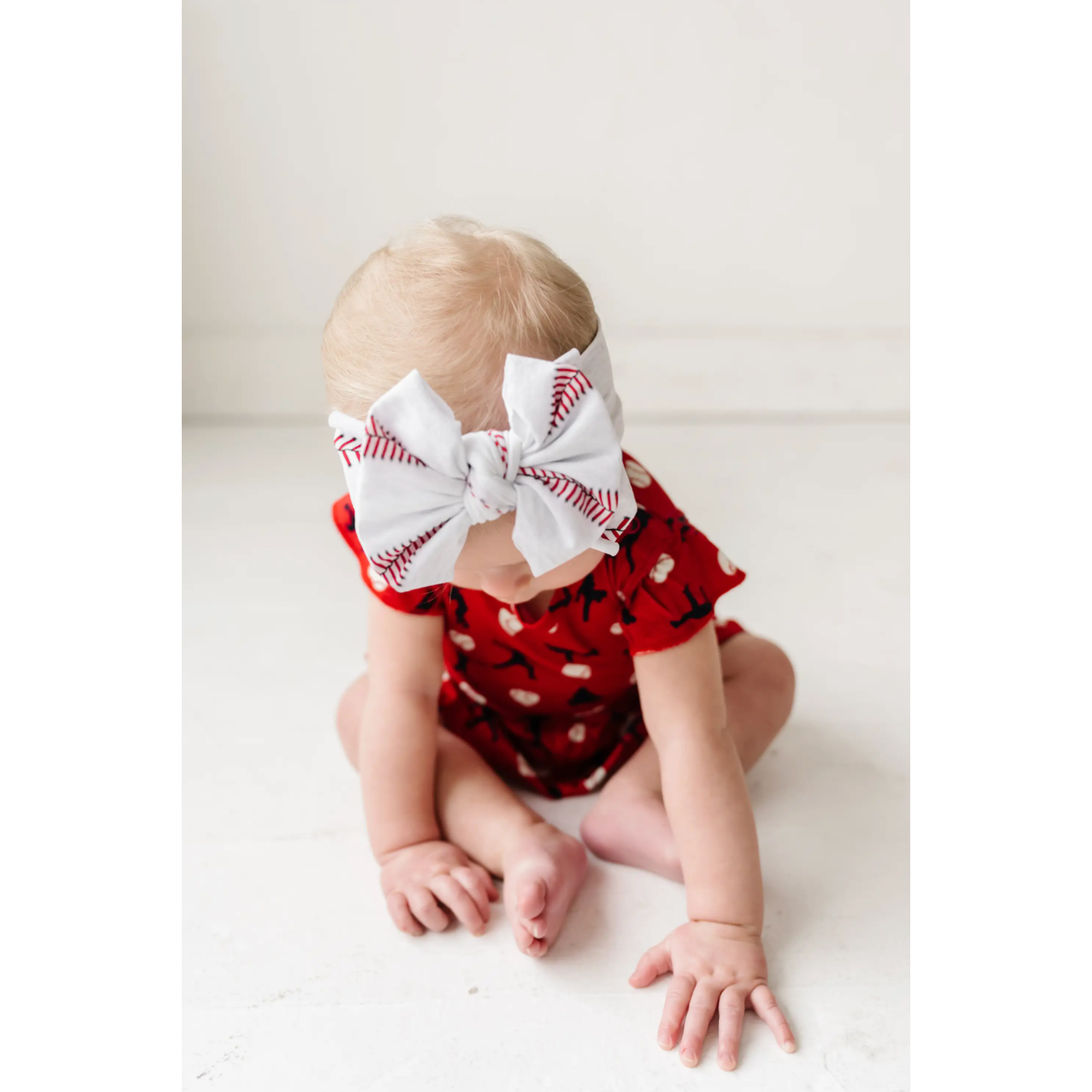 ball game printed bow