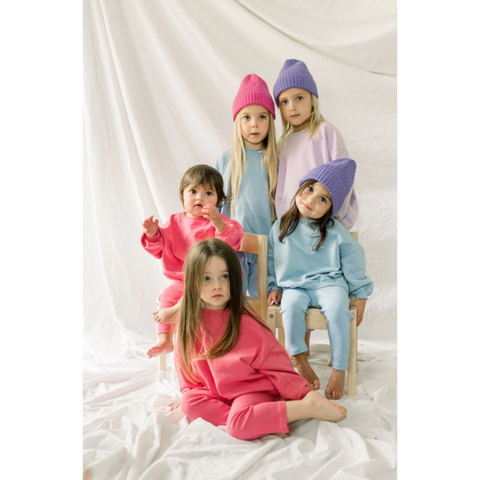 bubblegum crewneck lounge set
