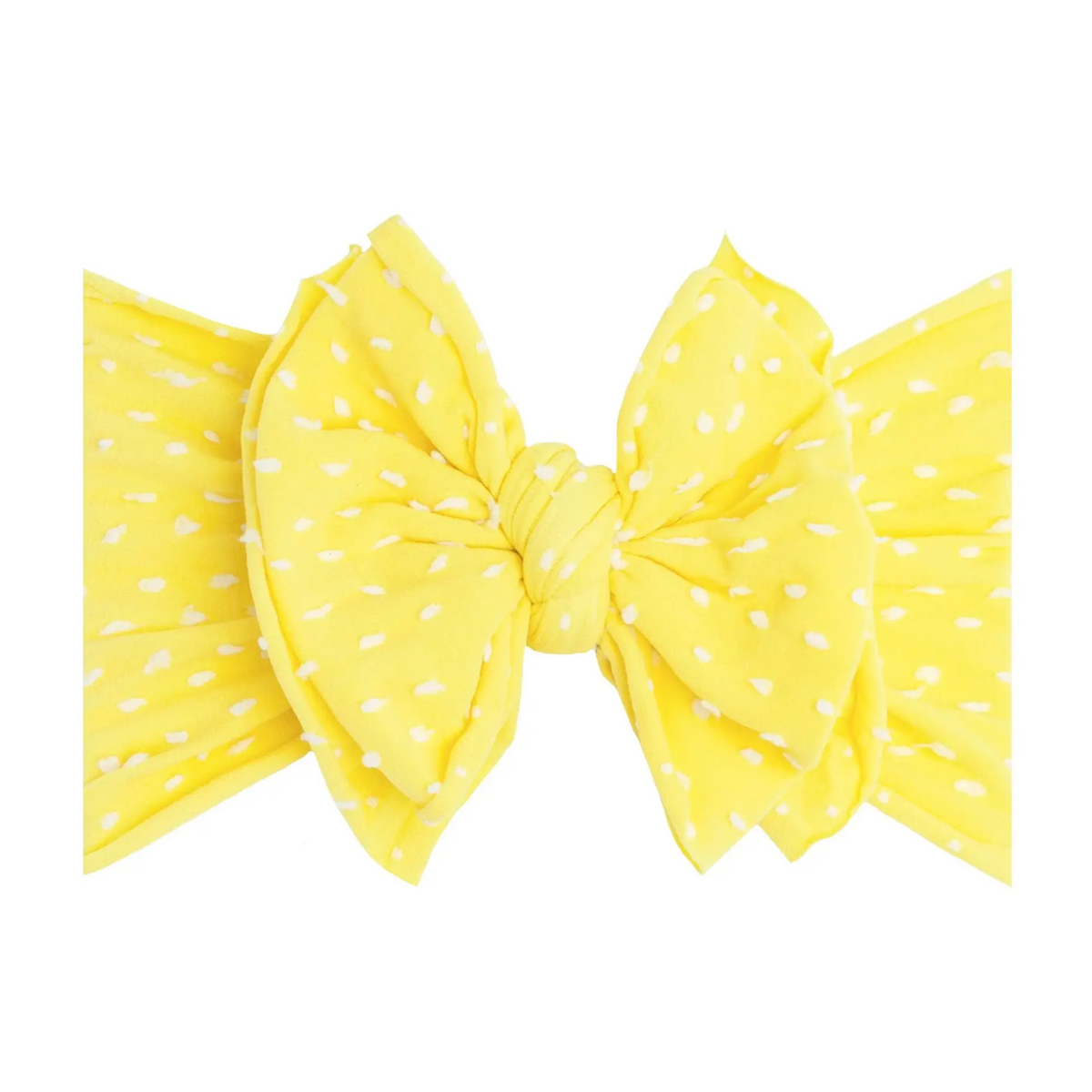 meringue dot knot bow