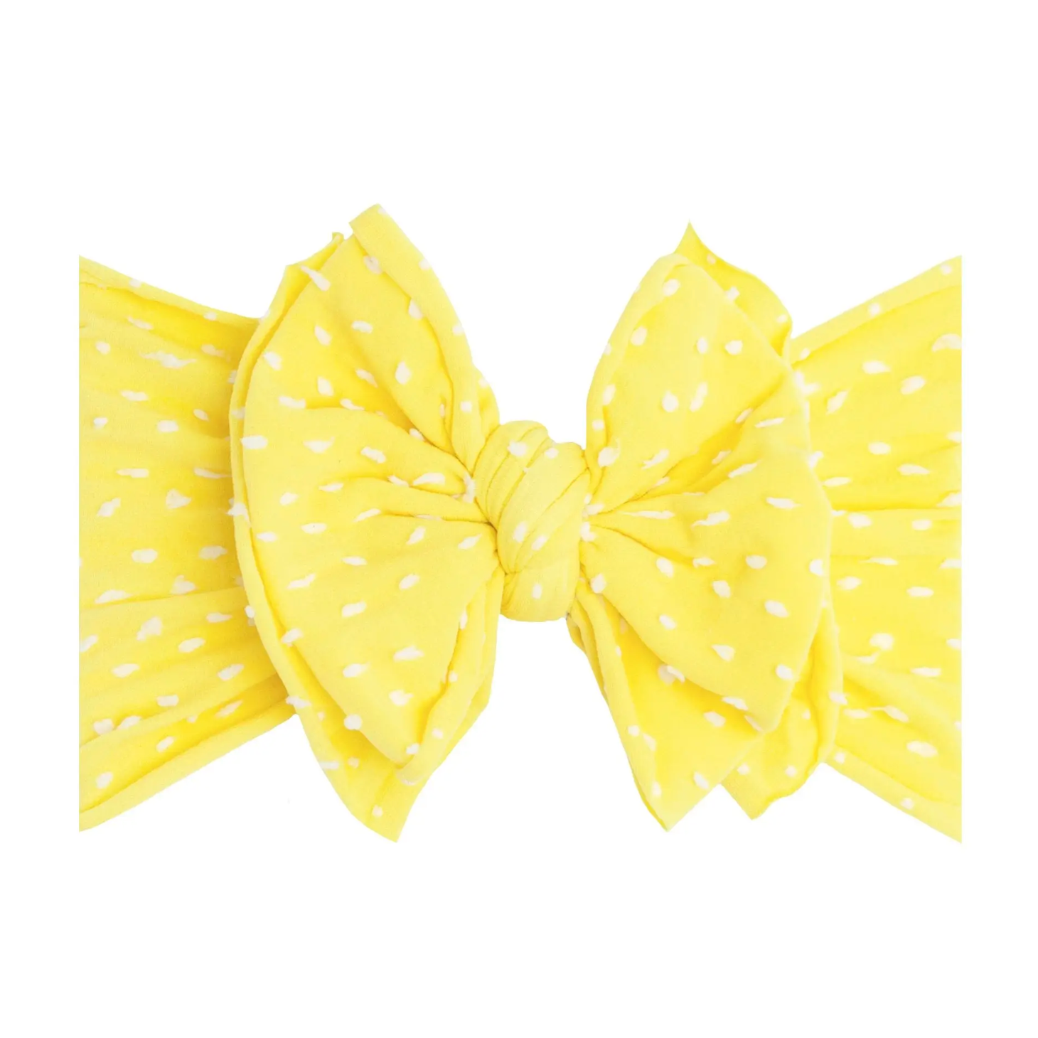 meringue dot knot bow