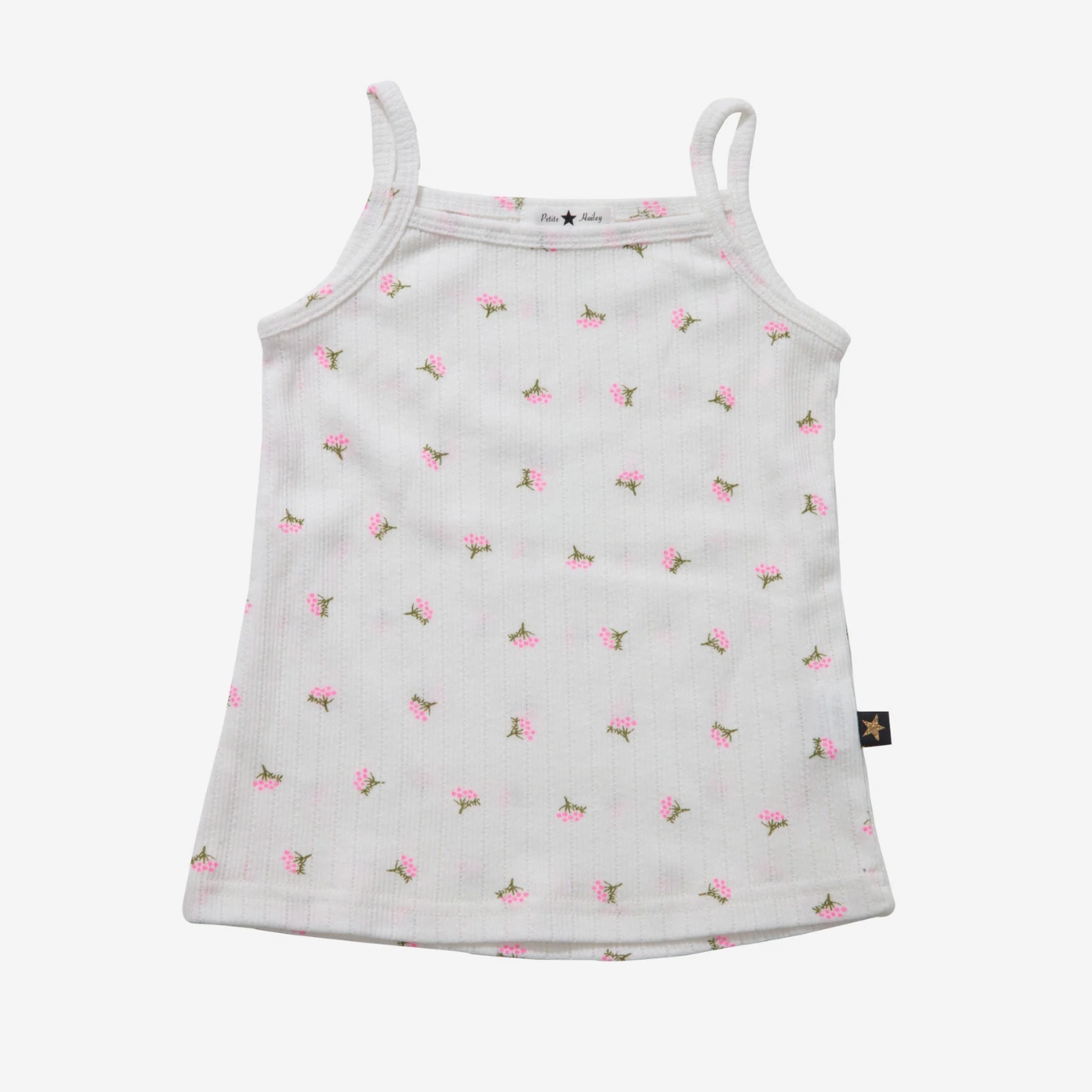flower tank top in pink