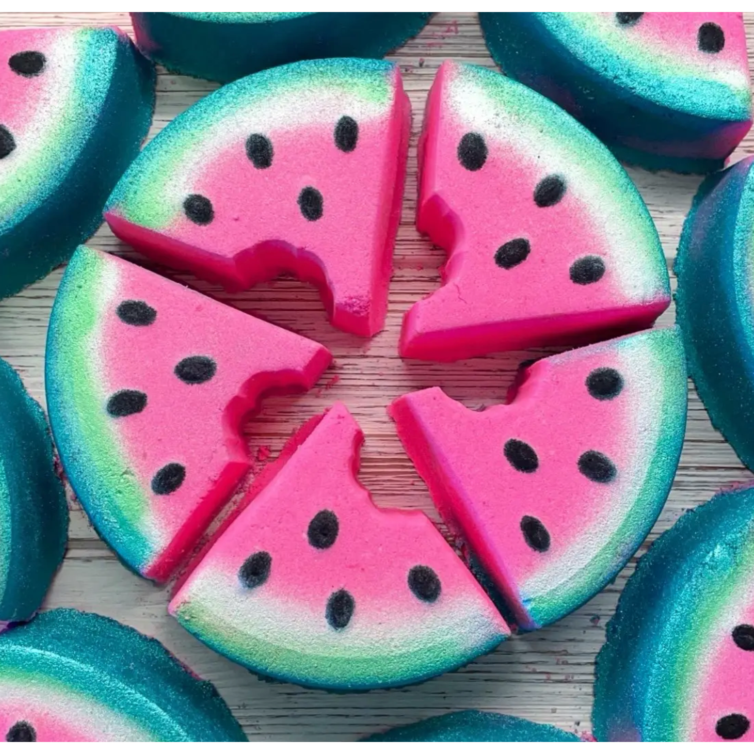 watermelon bath bomb