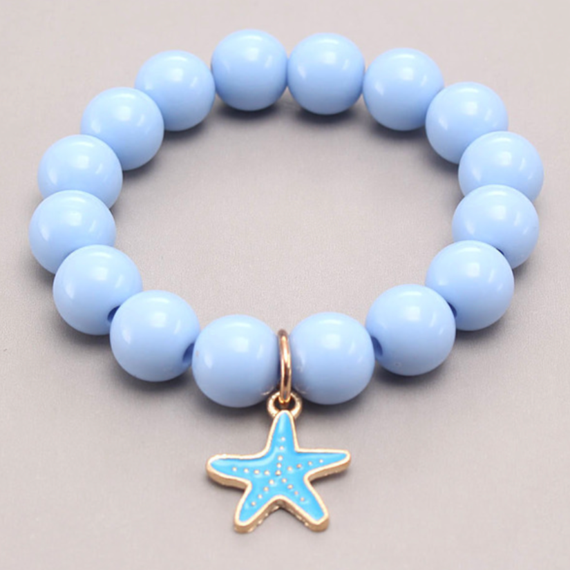 blue starfish charm bracelet