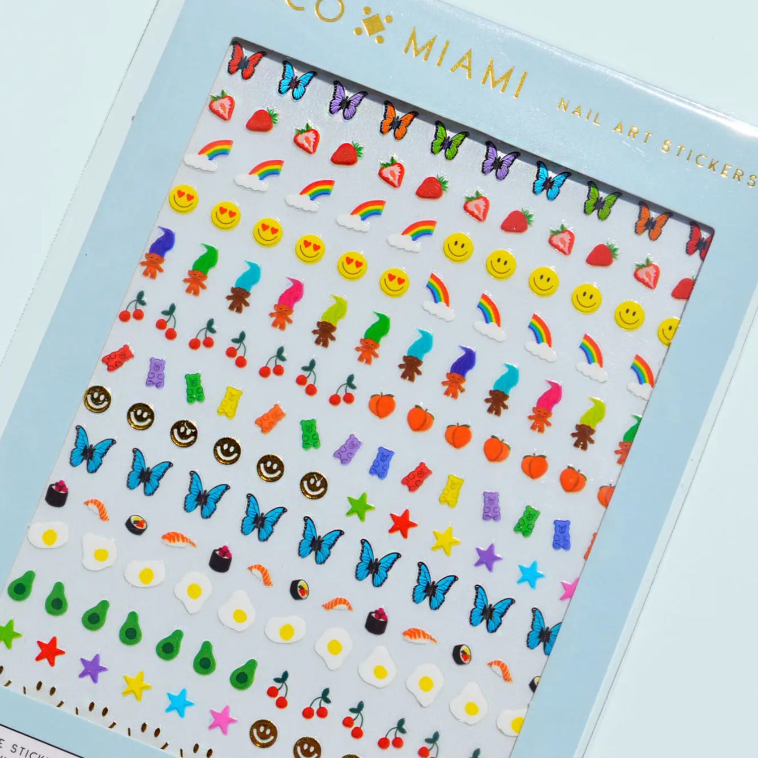 nail art stickers in sunny side up