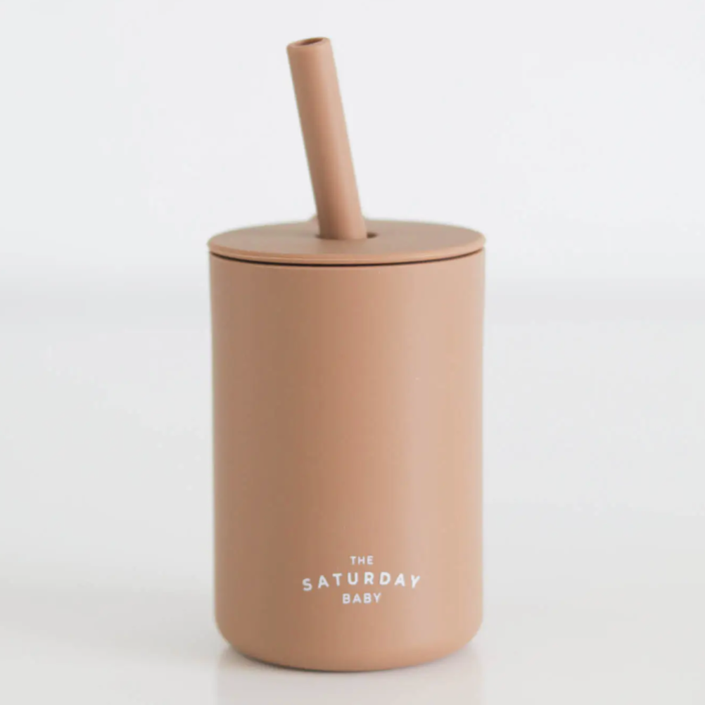 silicone straw cup in coco