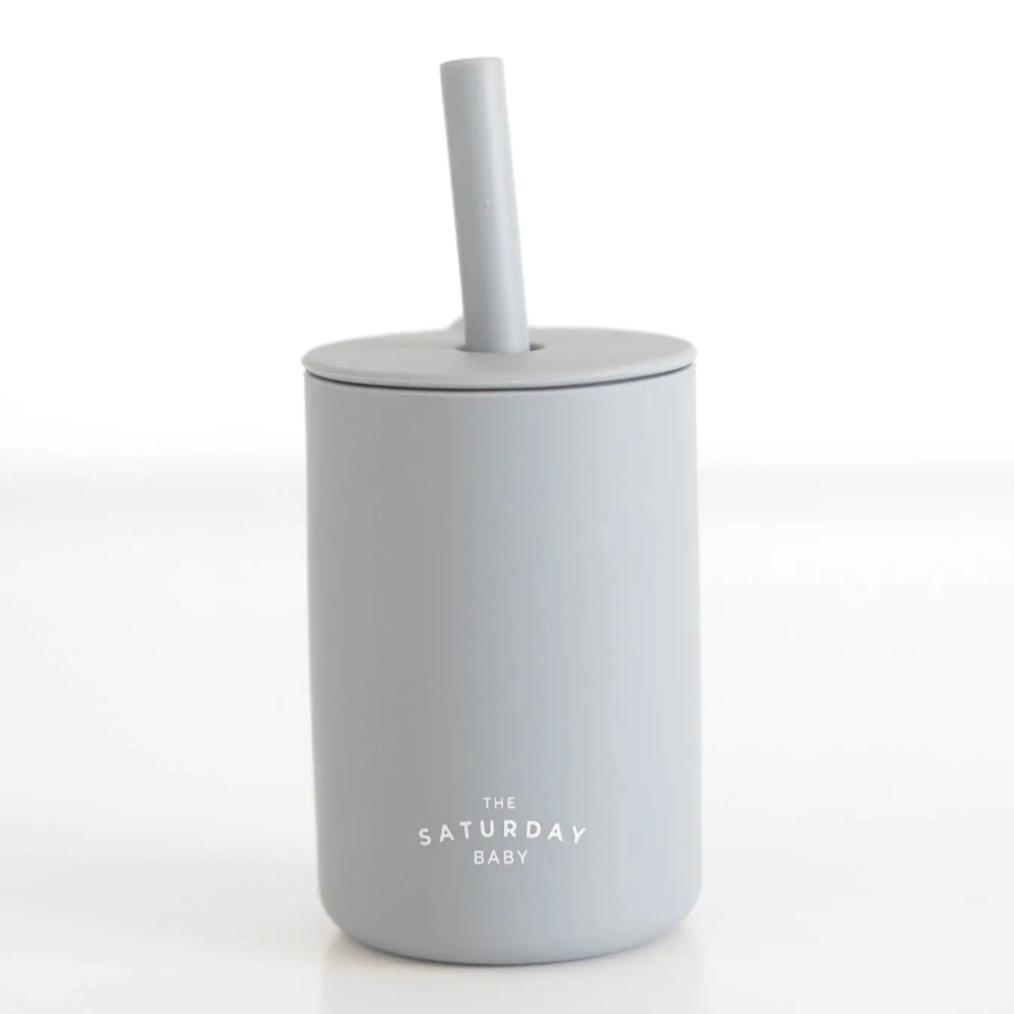 silicone straw cup in sky