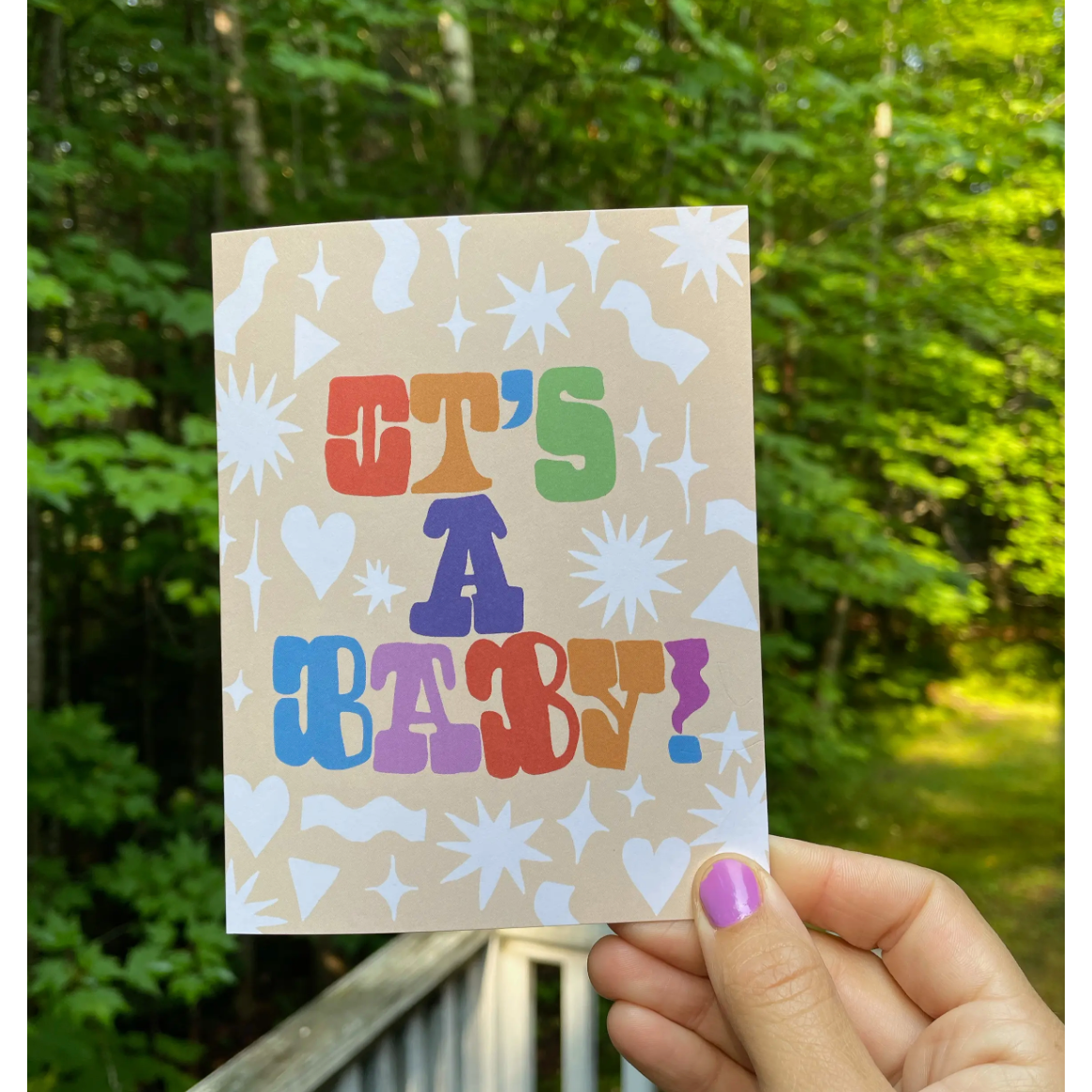 its a baby card