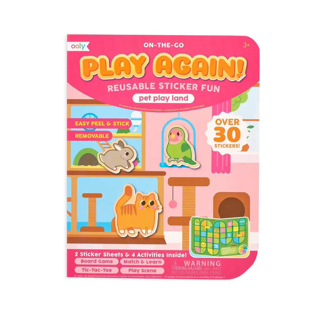 play again! mini on-the-go activity kit - pet play and