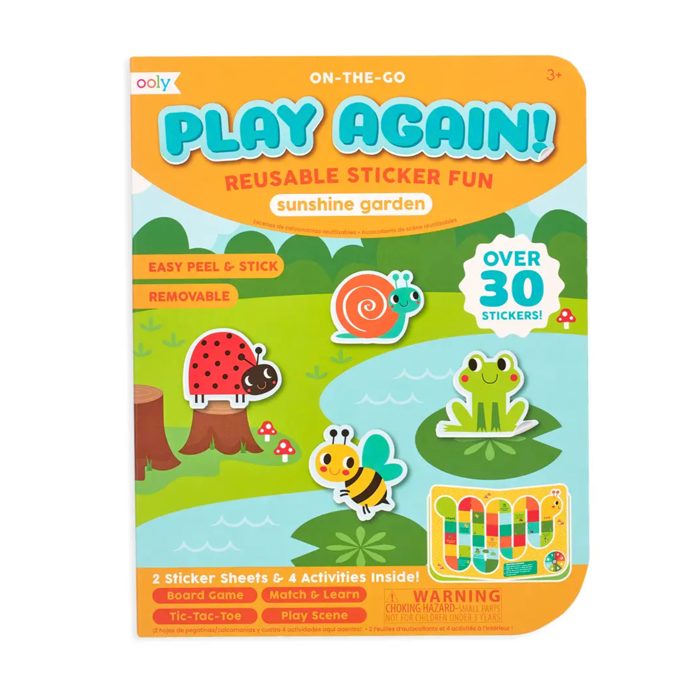 play again! mini on-the-go activity kit - sunshine garden