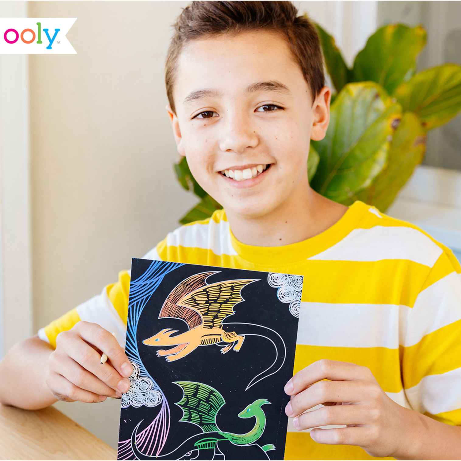 scratch & scribble book in fantastic dragons