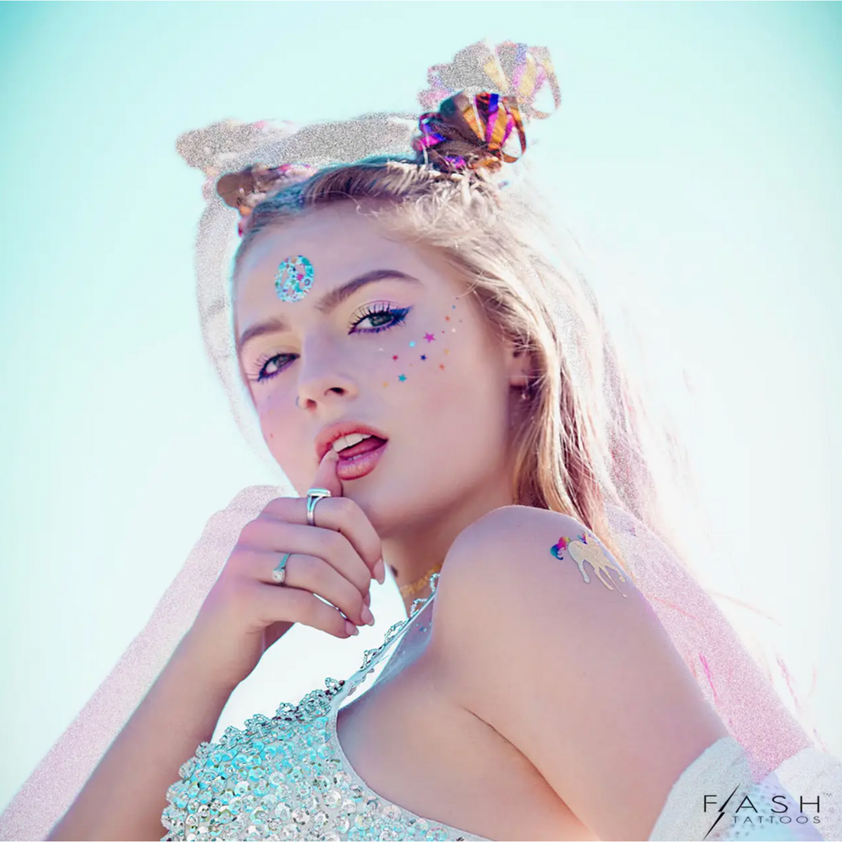 forever rainbow temporary tattoo