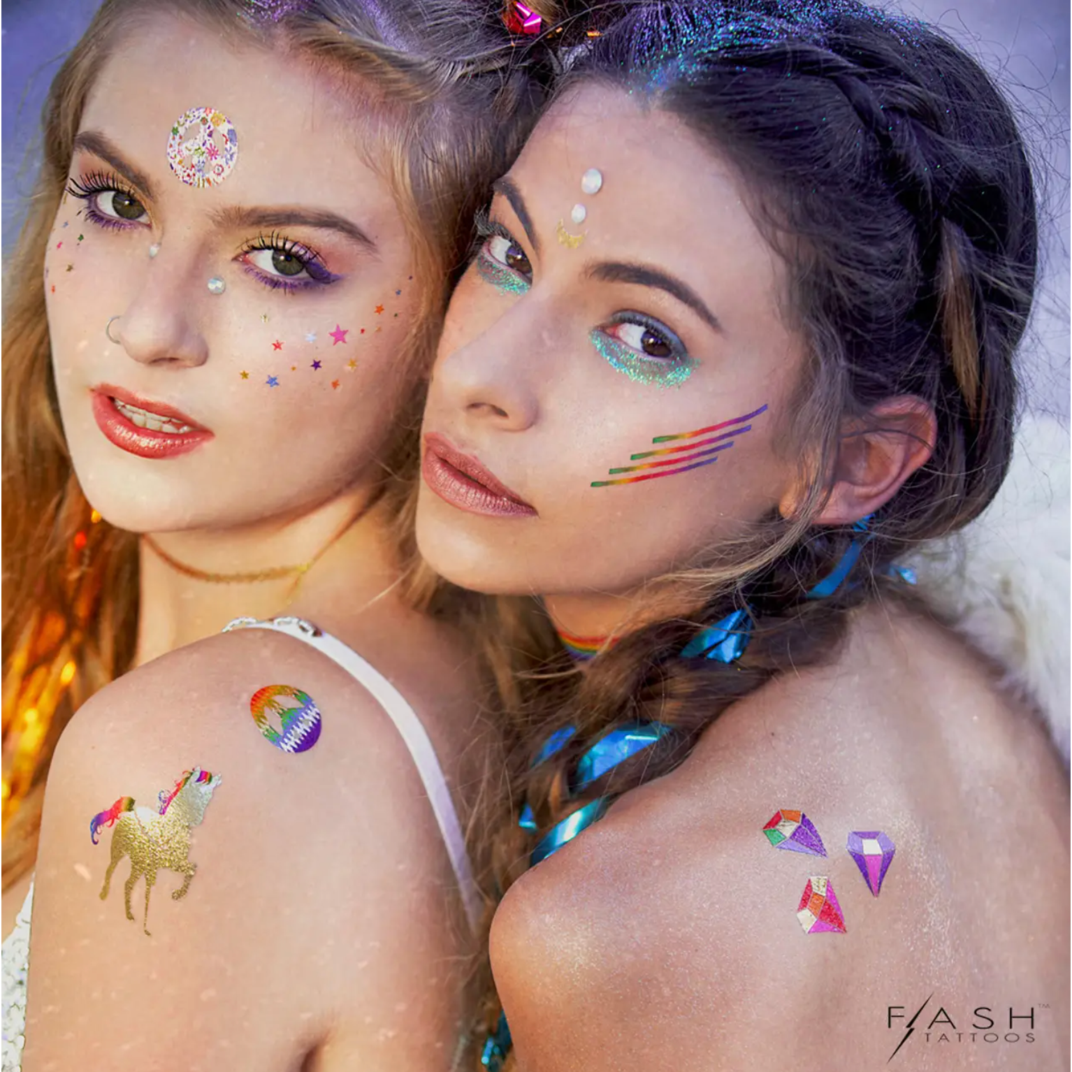 forever rainbow temporary tattoo