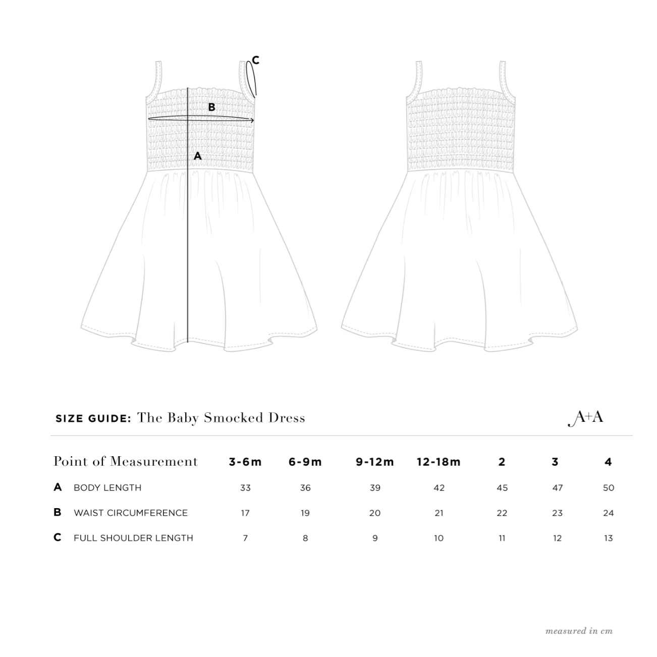 baby smocked dress in khaki gingham