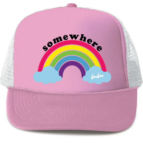 over the rainbow hat in pink