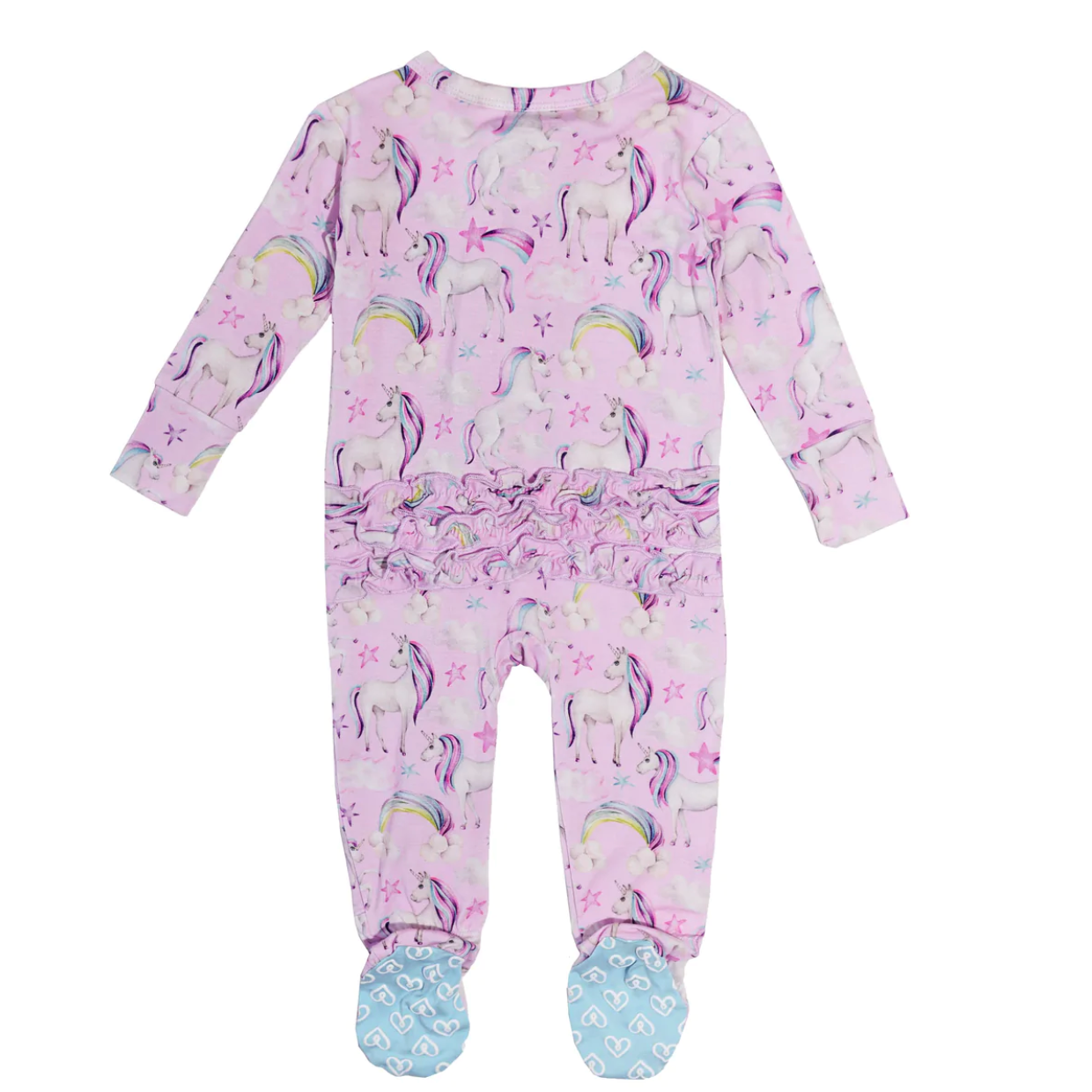 molly ruffled footie pajamas