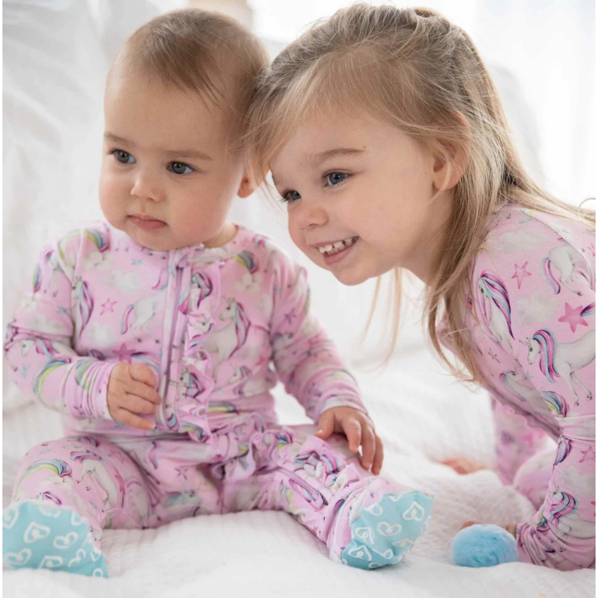 molly ruffled footie pajamas