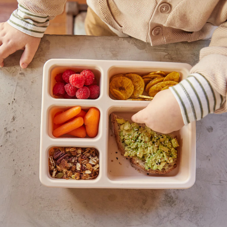 silicone bento box safari in warm cream