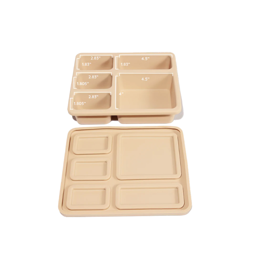 silicone bento box woodland in oat