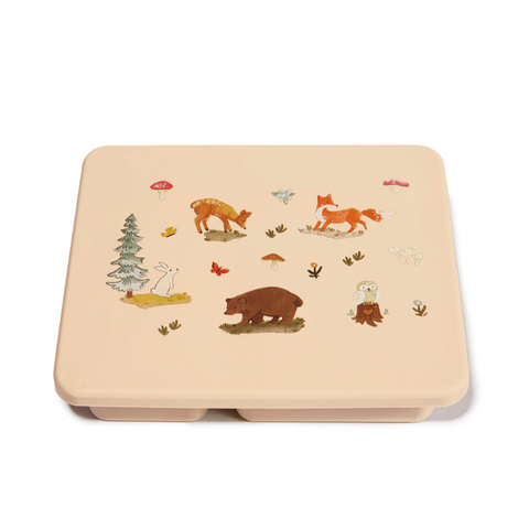 silicone bento box woodland in oat