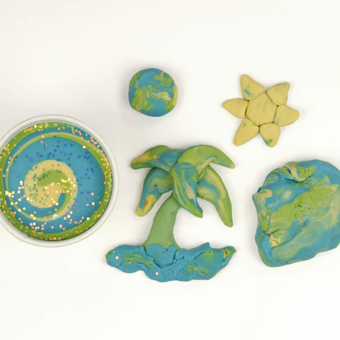 sea scape play dough