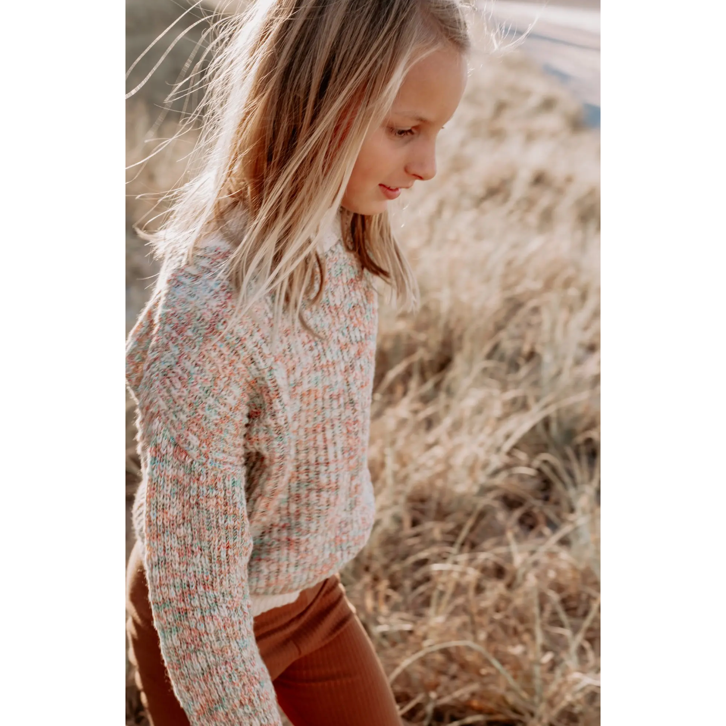 rainbow knitted sweater