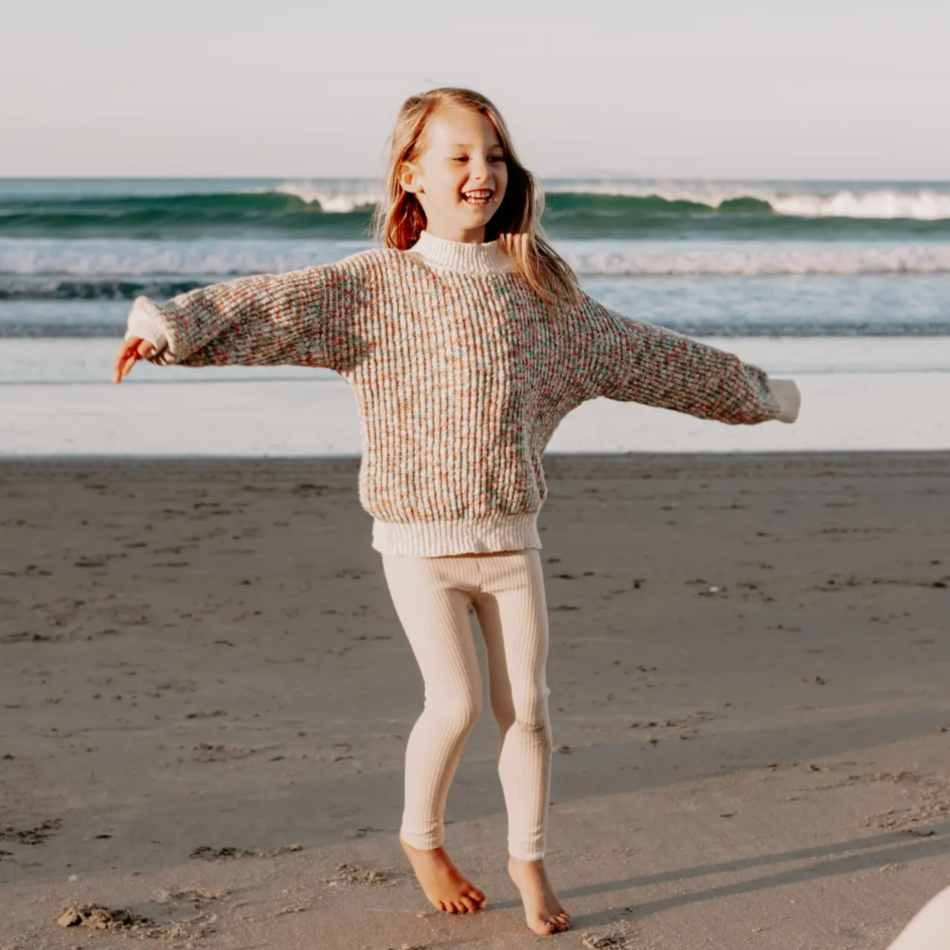 rainbow knitted sweater