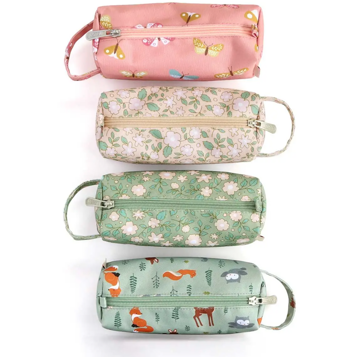 green blossoms pencil case