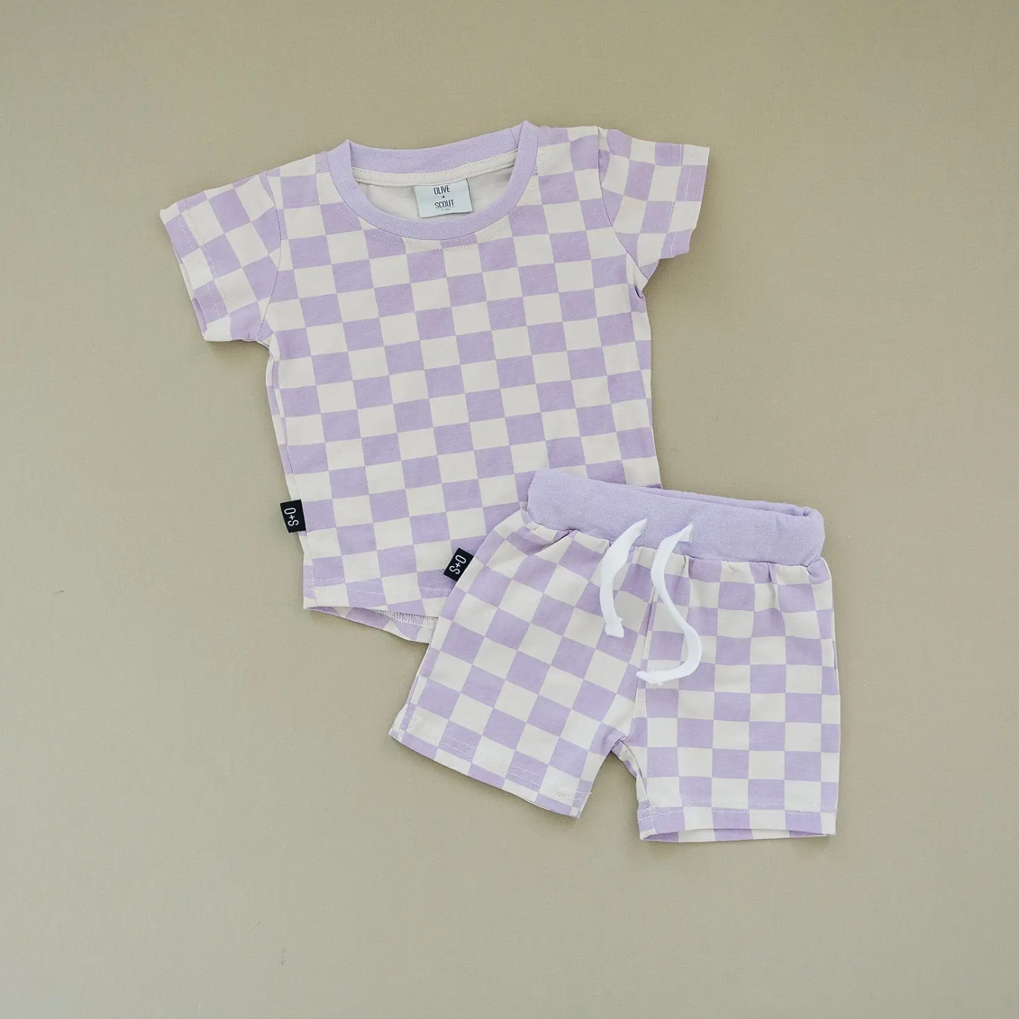 the frankie set in purple check