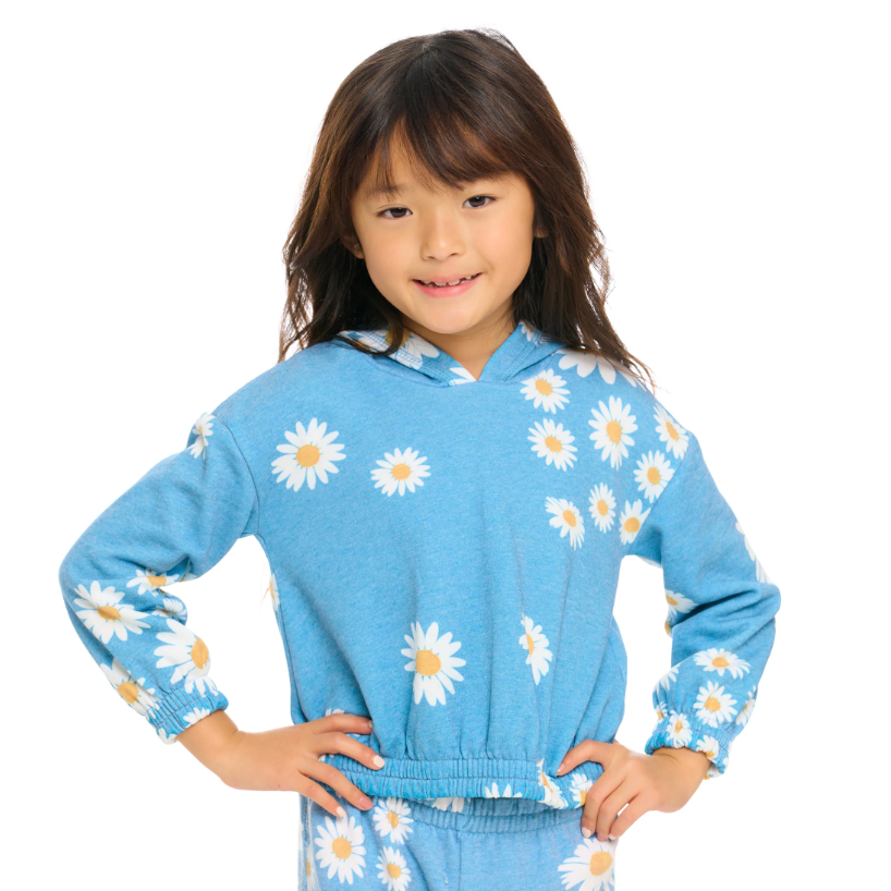 daisy cropped hoodie