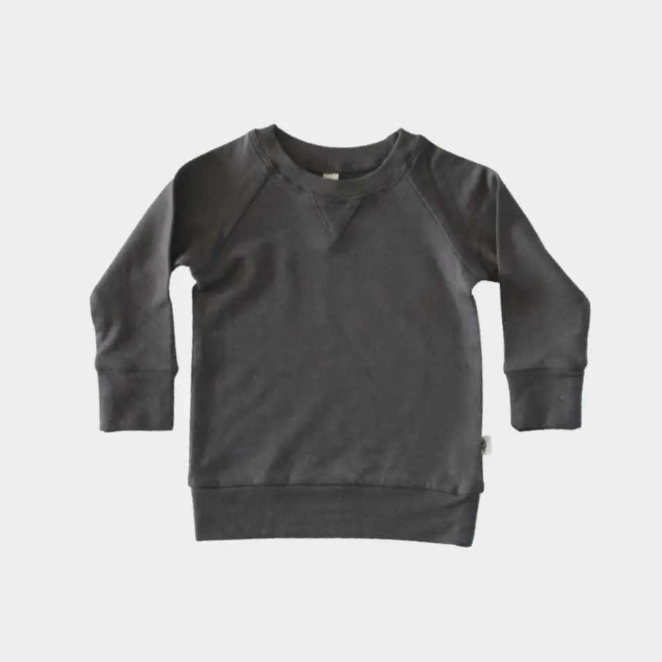 raglan sweatshirt in grey wash