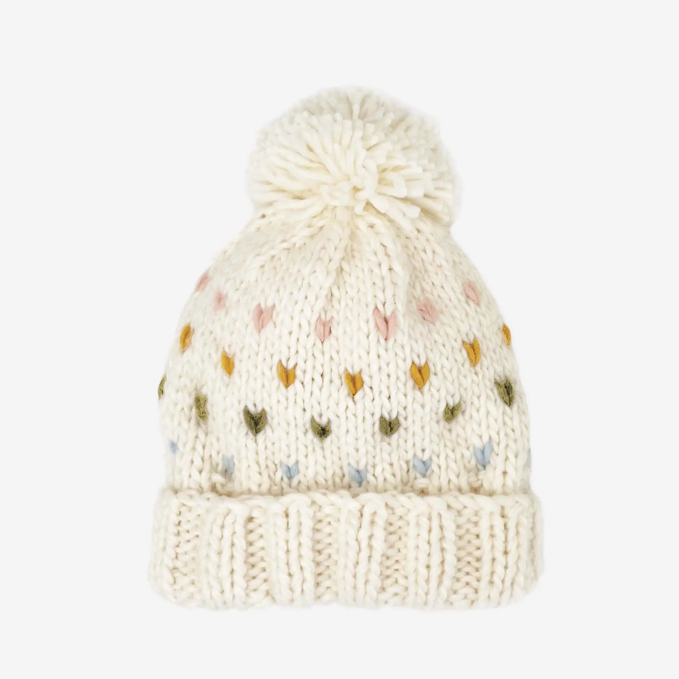 sawyer hat in pastel hearts