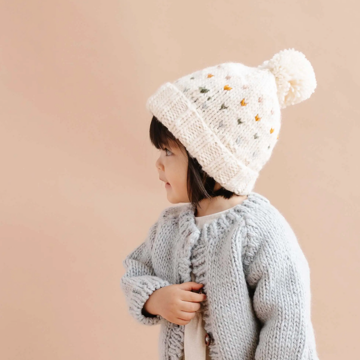 sawyer hat in pastel hearts