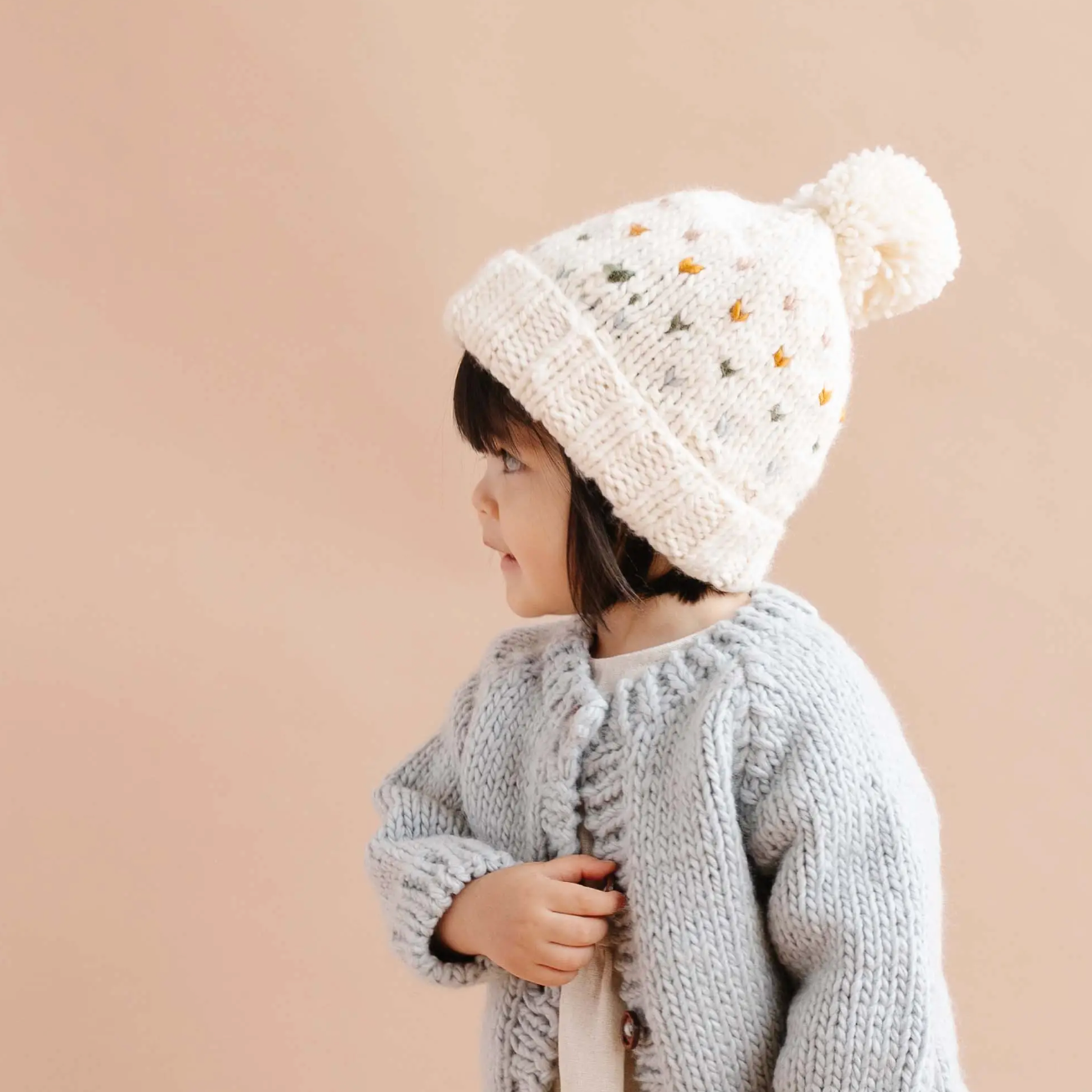 sawyer hat in pastel hearts