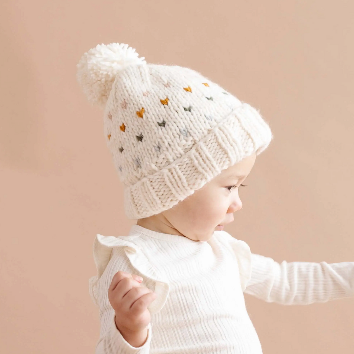 sawyer hat in pastel hearts