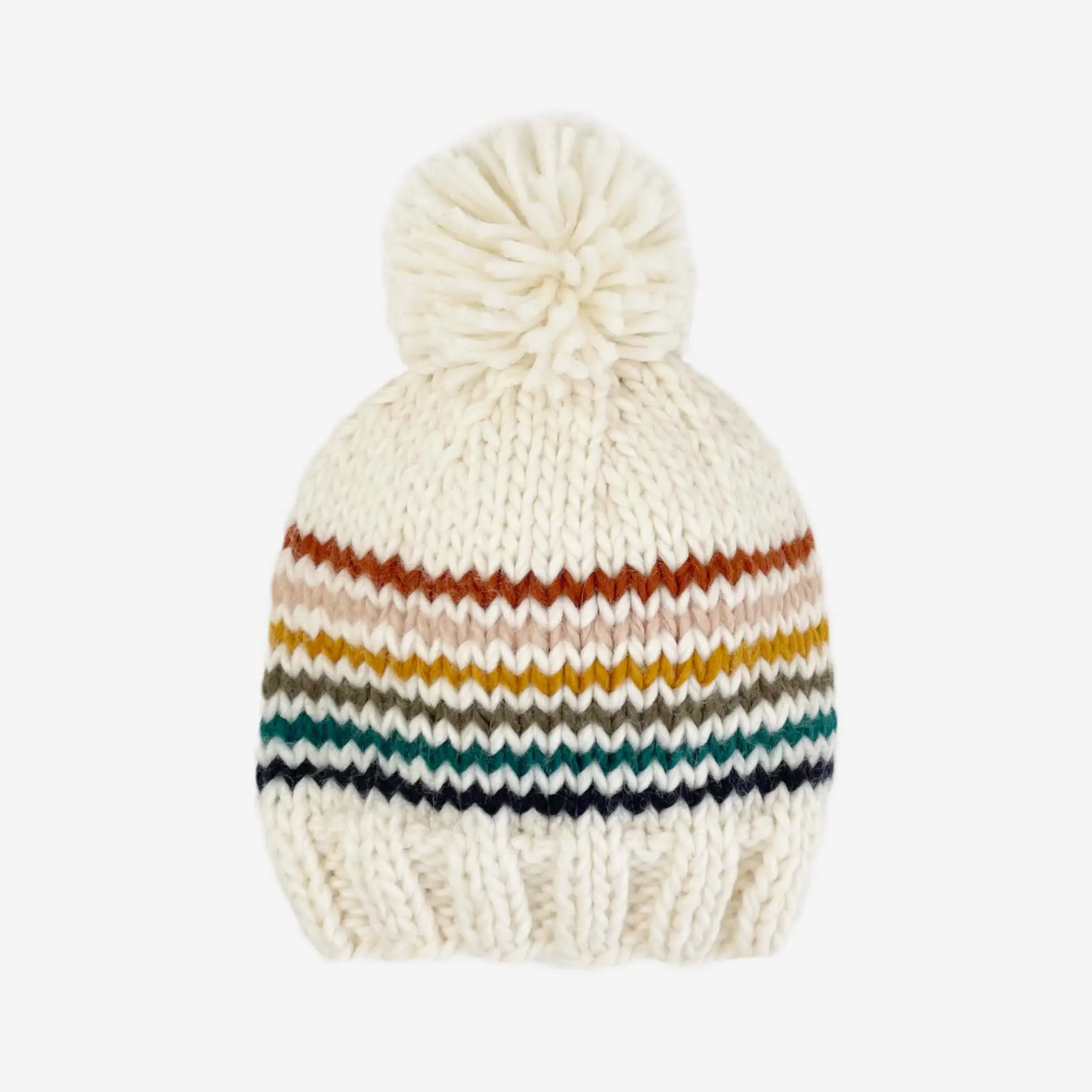 rainbow stripe retro hat