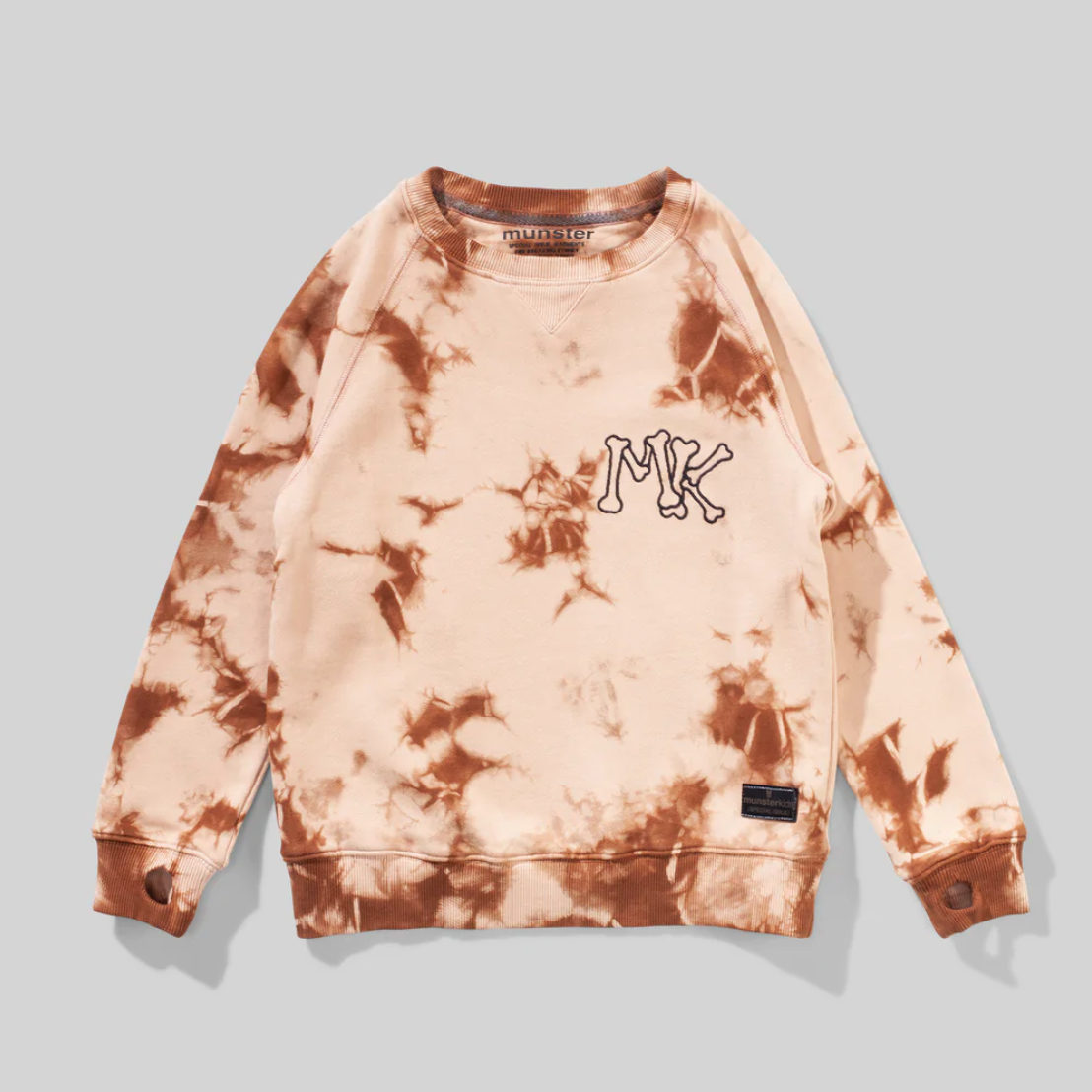 mk crew in fawn tie dye