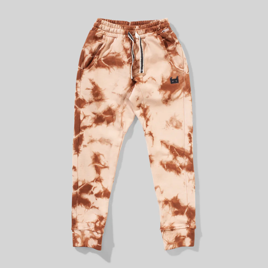 trashagain pant in fawn tie dye