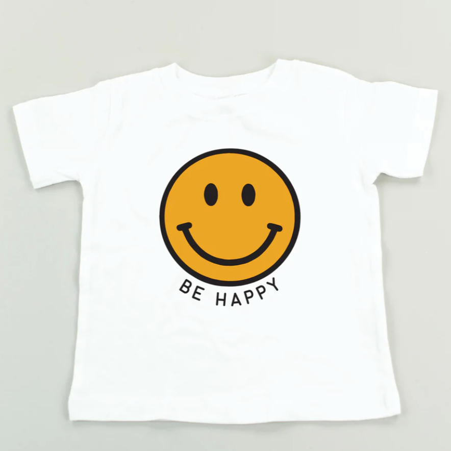 be happy smiley tee