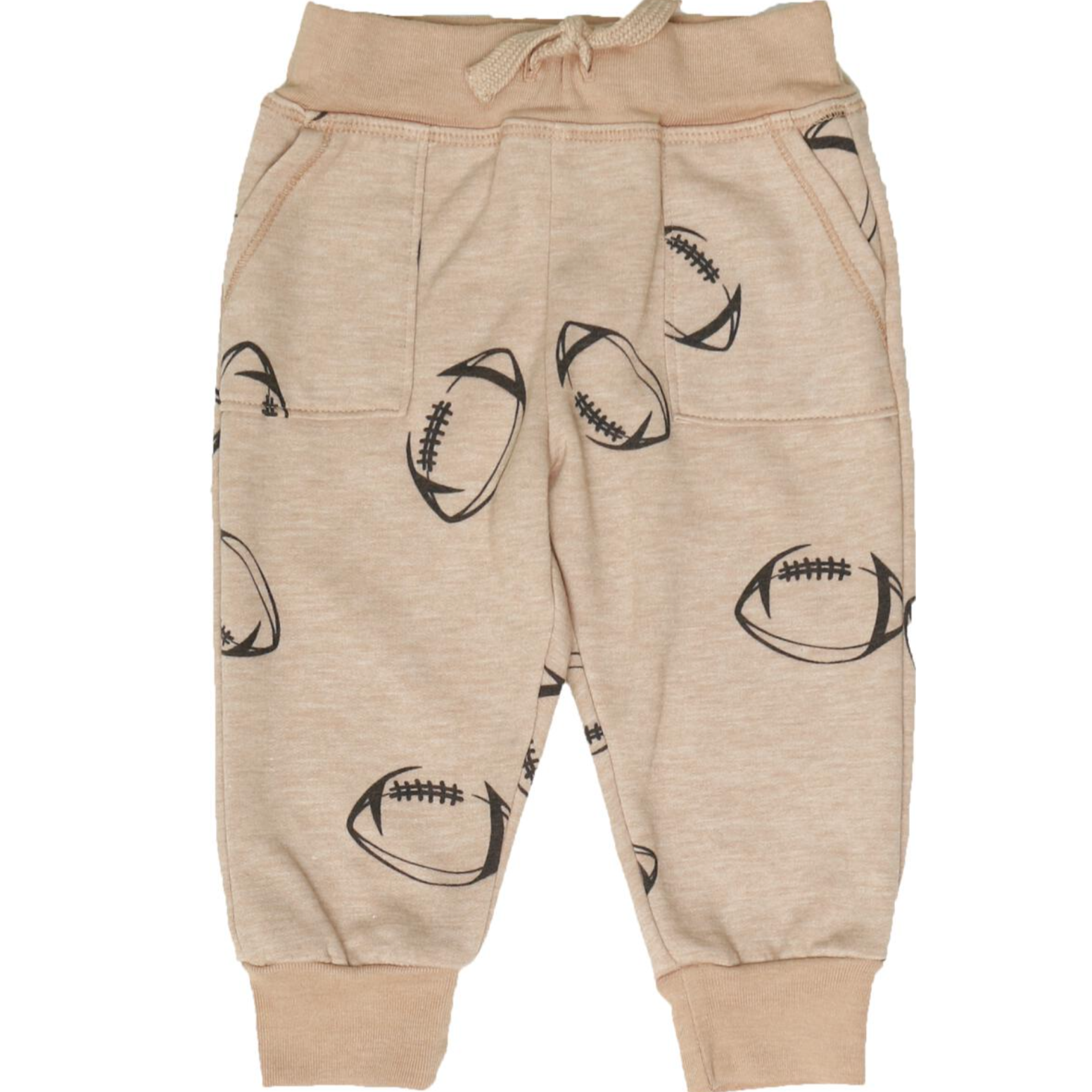 football cargo pocket sweatpants in beige