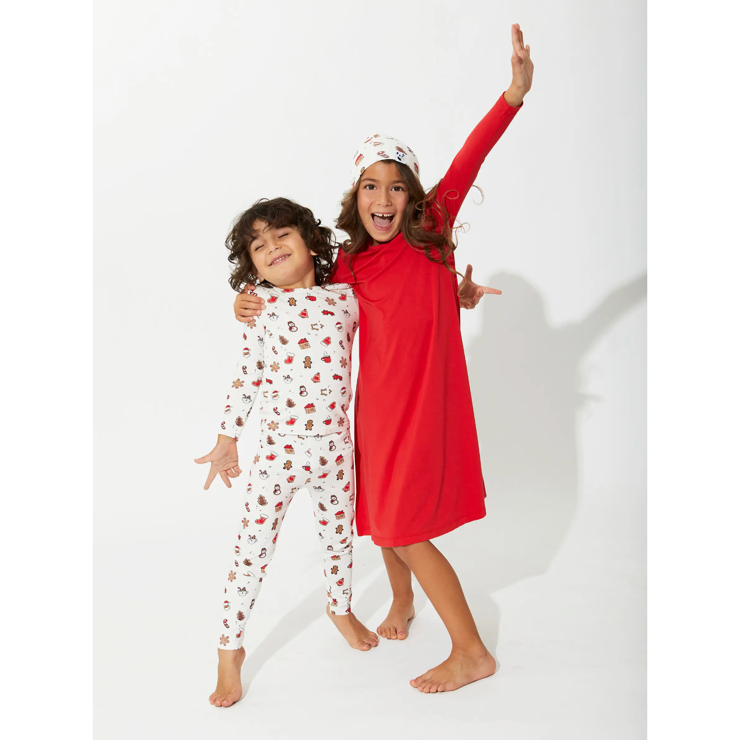 christmas cookies bamboo kids two piece pajamas