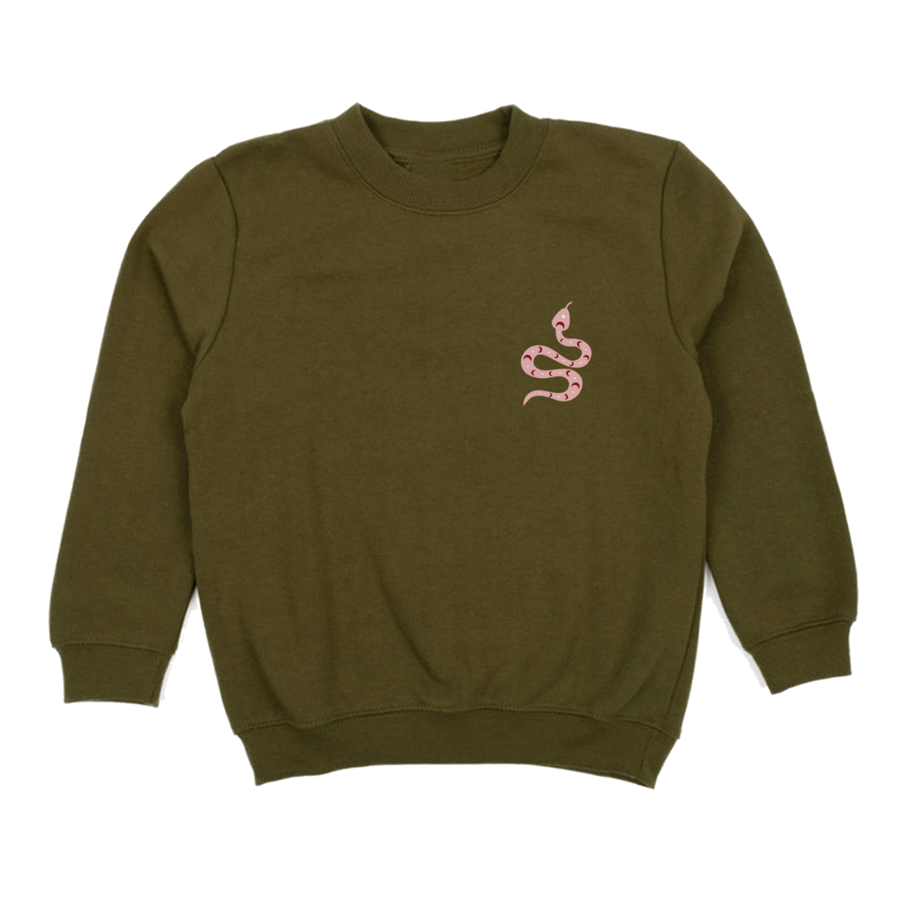 snake sweatshirt in green