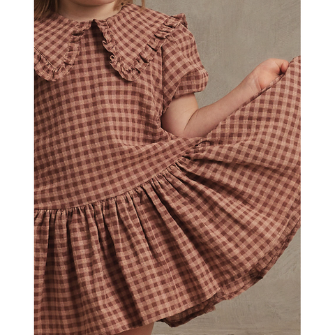 camille dress | wine check
