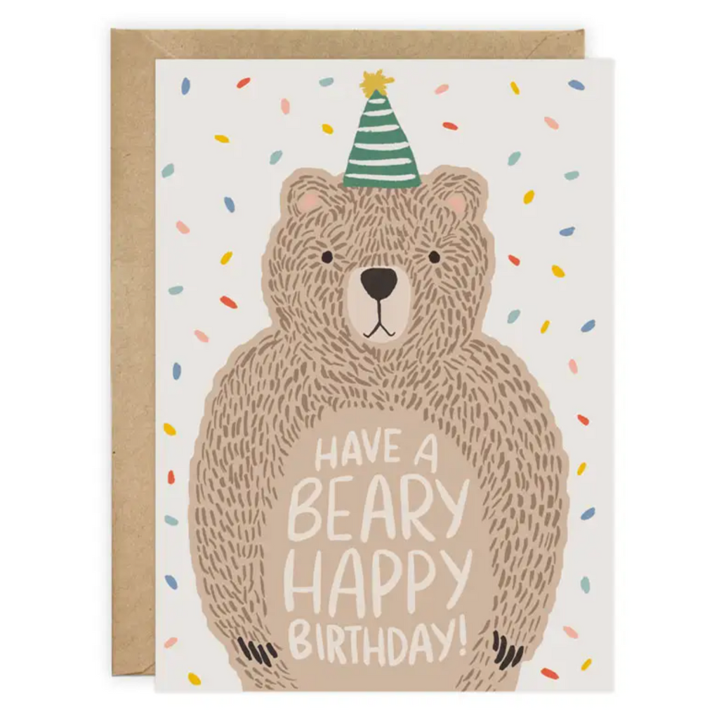 bear birthday card