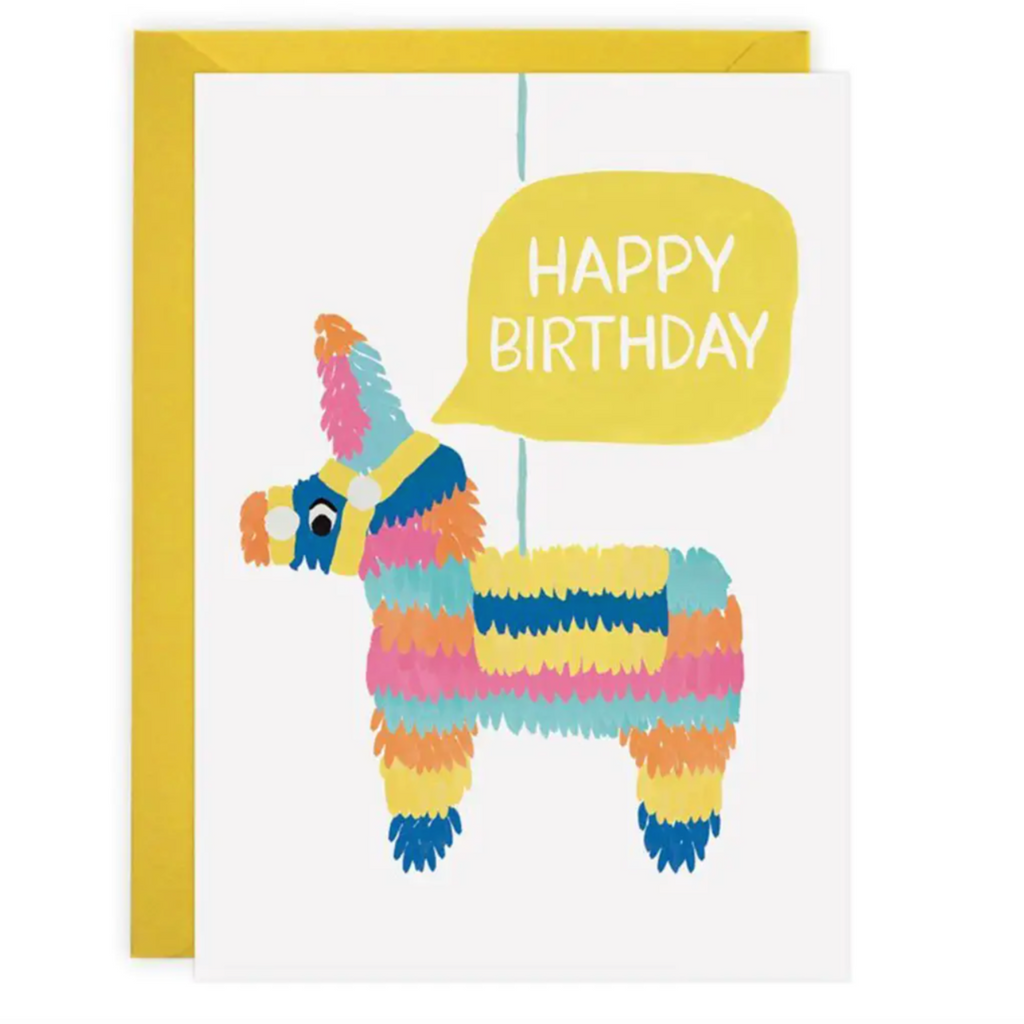 pinata happy birthday card