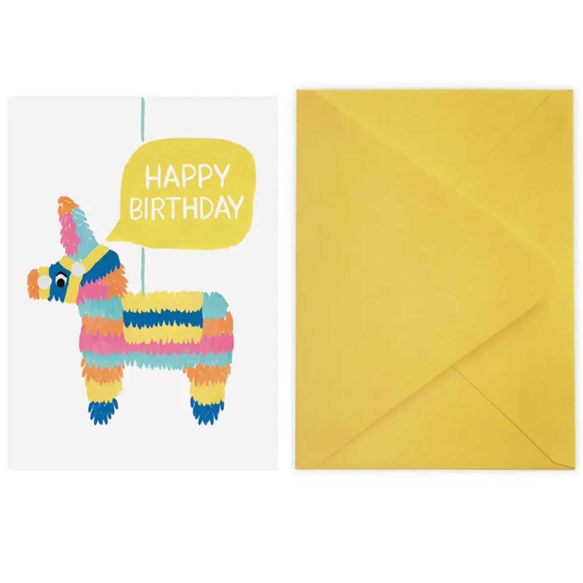 pinata happy birthday card