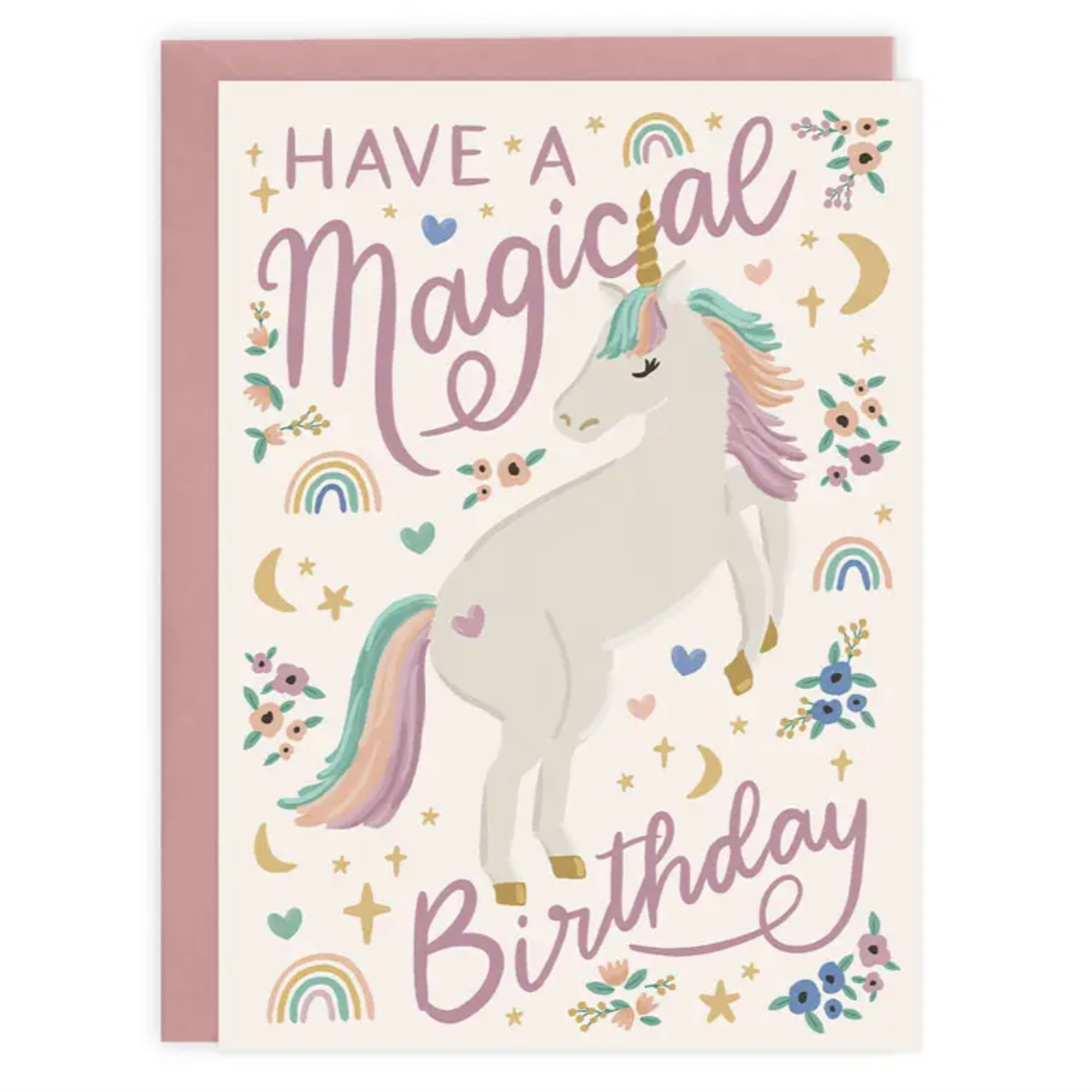 unicorn birthday card