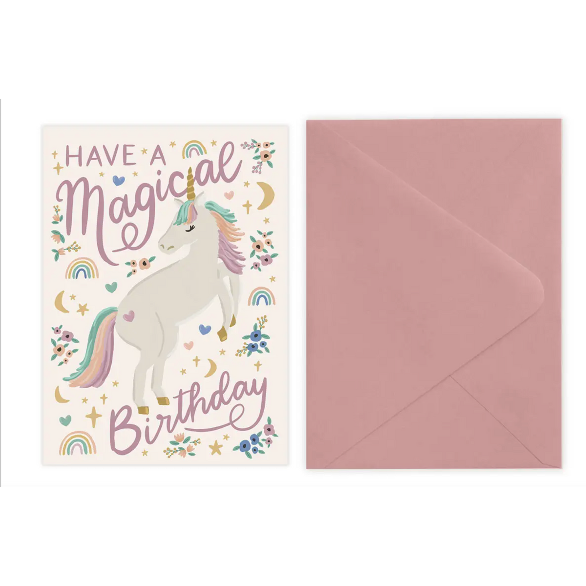 unicorn birthday card
