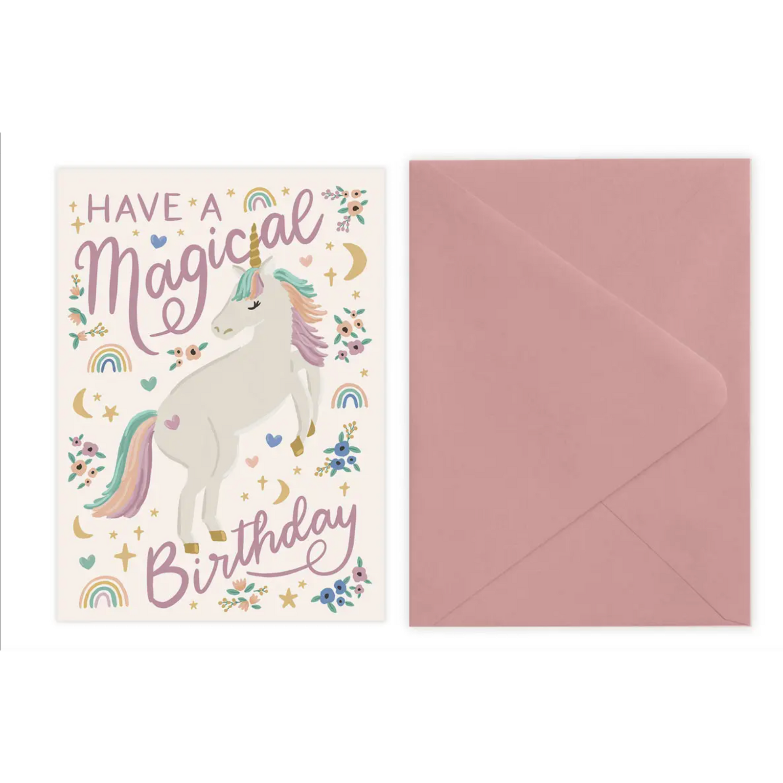 unicorn birthday card