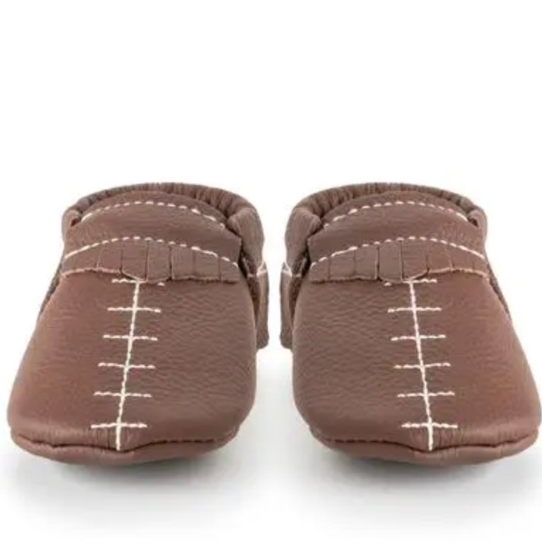 touch down leather baby moccasins