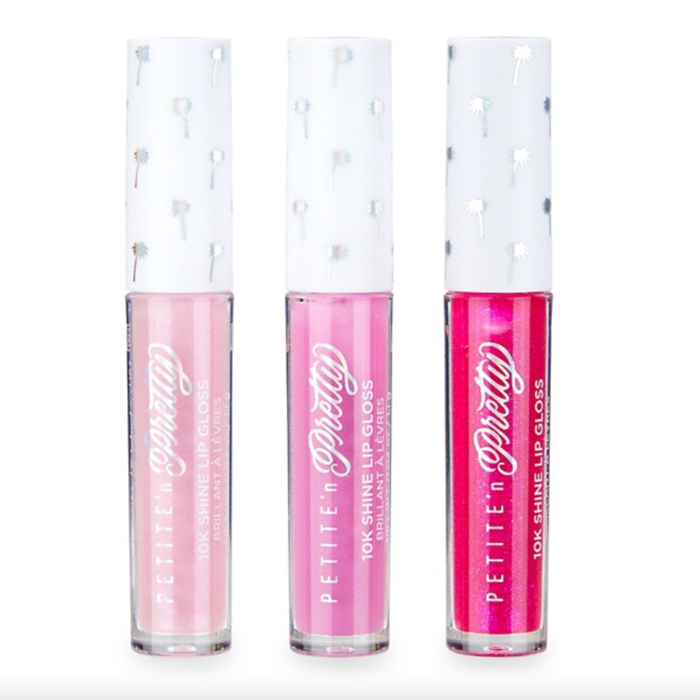 snow-glowed 10k shine lip gloss trio